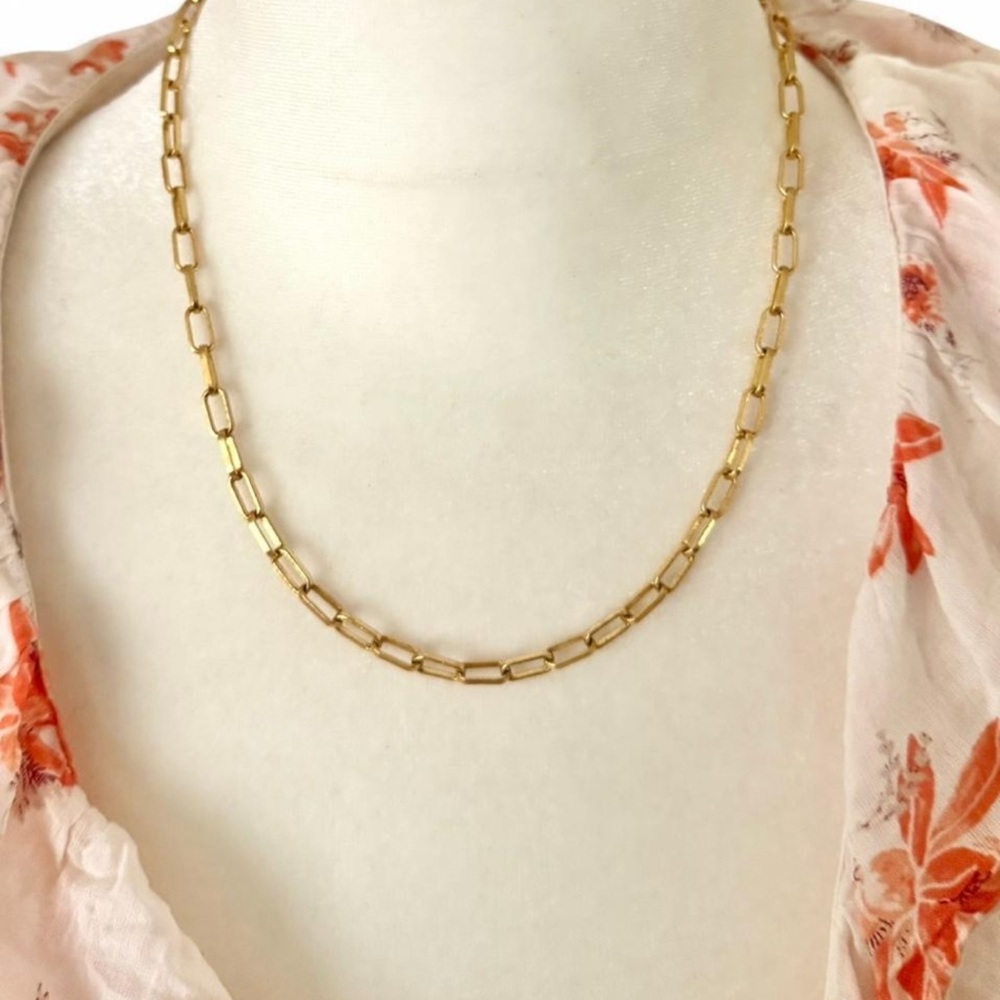 Madewell Elegant Gold small Chain link Necklace